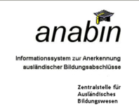 Logo des Informationssystems zur Anerkennung ausländischer Berufsabschlüsse